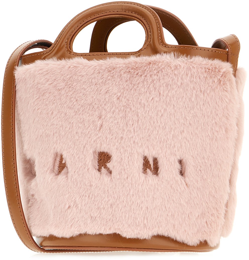 Marni Marni Pink eco fur handbag Roze