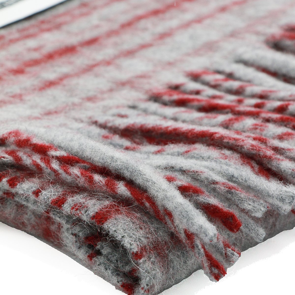 Marni Multicolor Rectangular Wool Scarf with Check Pattern Roze