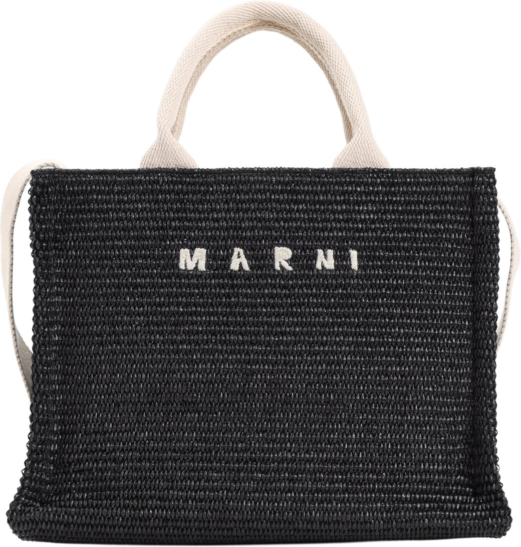 Marni Marni Raffia East-West Tote Bag Divers
