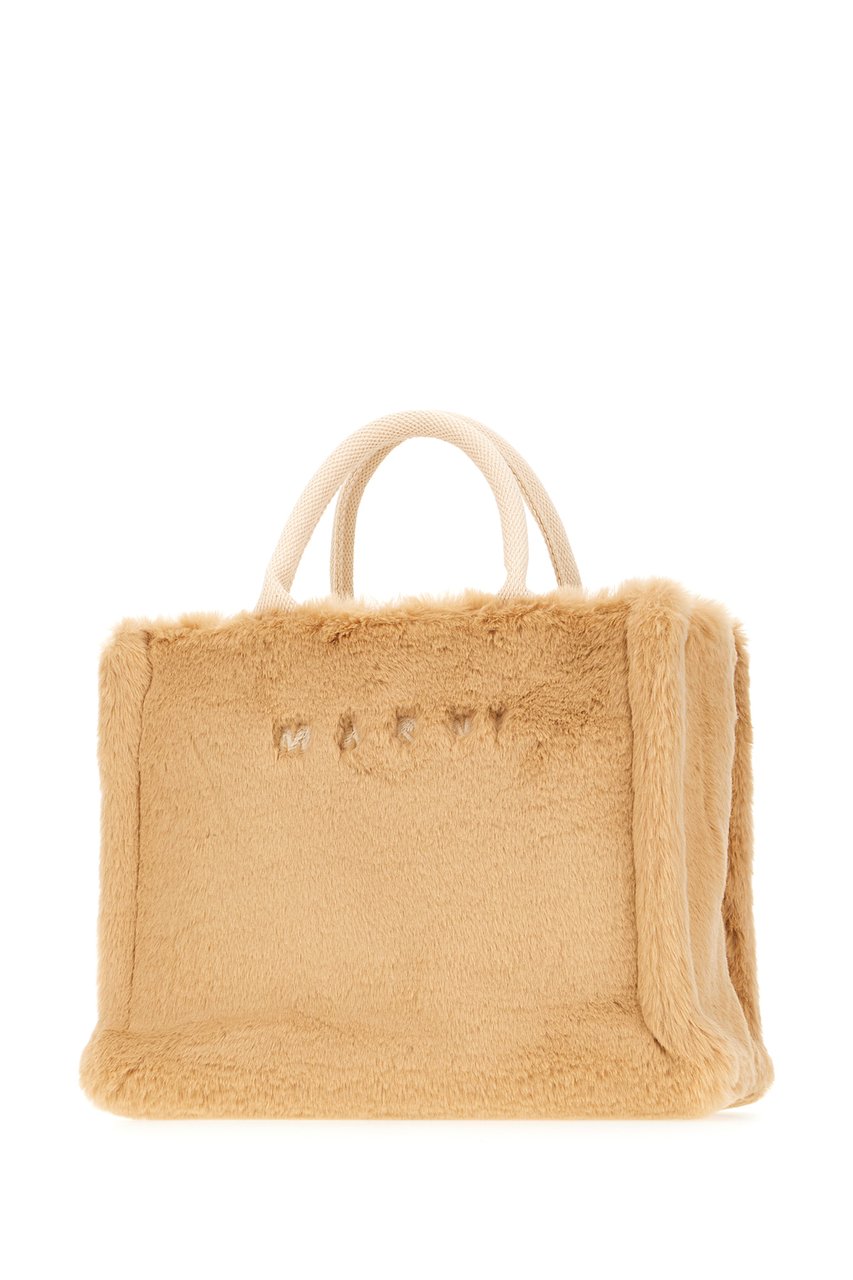 Marni Marni Beige eco fur handbag Beige