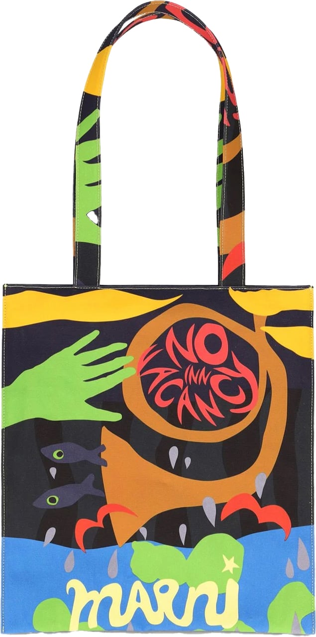 Marni X No Vacancy Inn Logo Tote Bag Divers