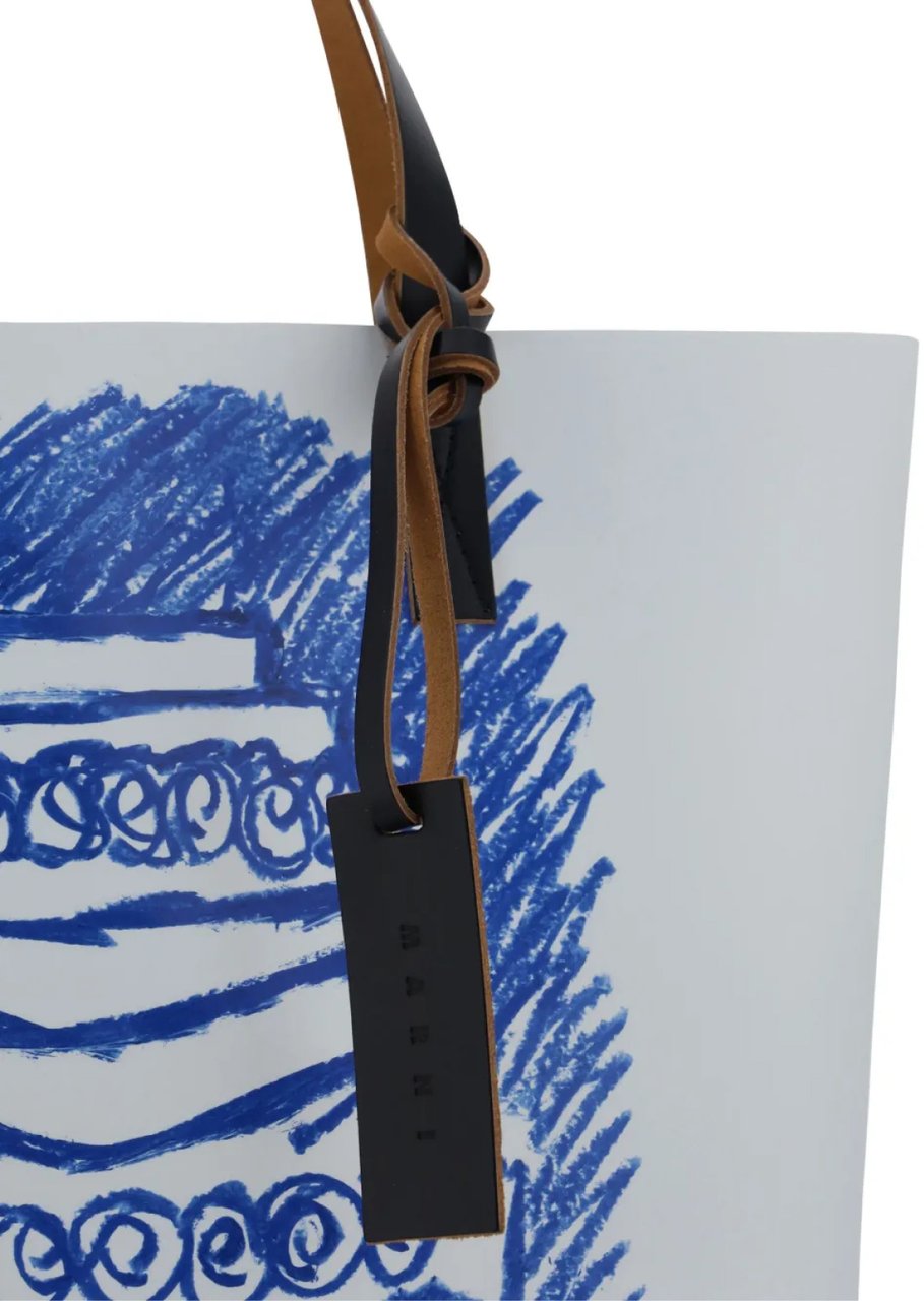 Marni Tribeca Cake Logo Tote Bag Divers