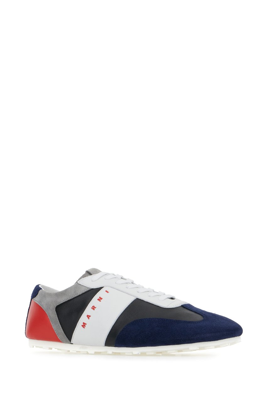 Marni Marni Multicolor suede and leather sneakers Divers