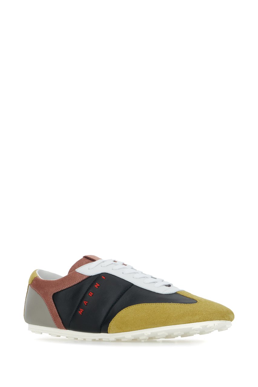 Marni Marni Multicolor suede and leather sneakers Divers