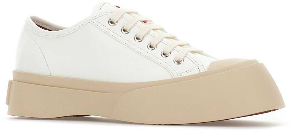 Marni White nappa leather Pablo sneakers Wit