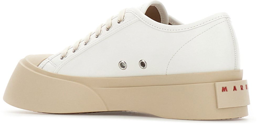 Marni White nappa leather Pablo sneakers Wit