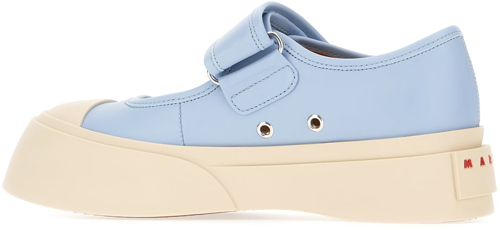 Marni Marni Powder blue nappa leather Mary Jane ballerinas Lichtblauw