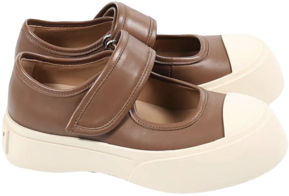 Marni Mary Jane Sandals Cigar Beige