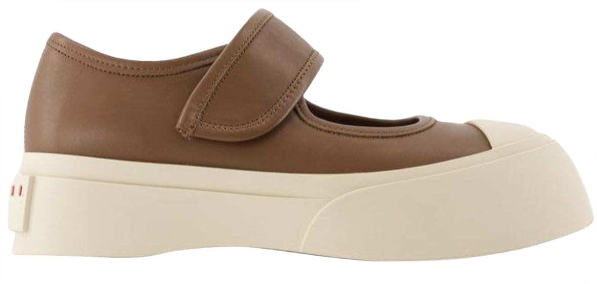 Marni Mary Jane Sandals Cigar Beige