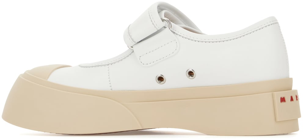 Marni Marni White nappa leather Mary Jane ballerinas Wit