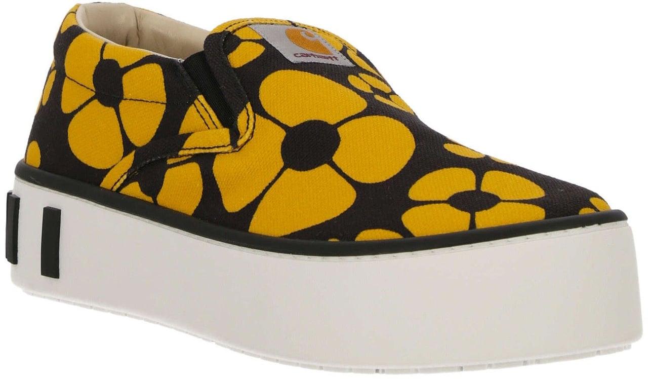 Marni Marni Printed Slip On Sneakers Zwart
