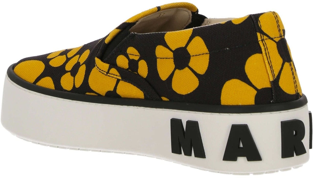 Marni Marni Printed Slip On Sneakers Zwart