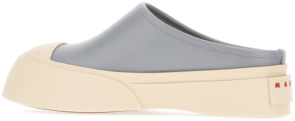 Marni Marni Grey leather slippers Grijs