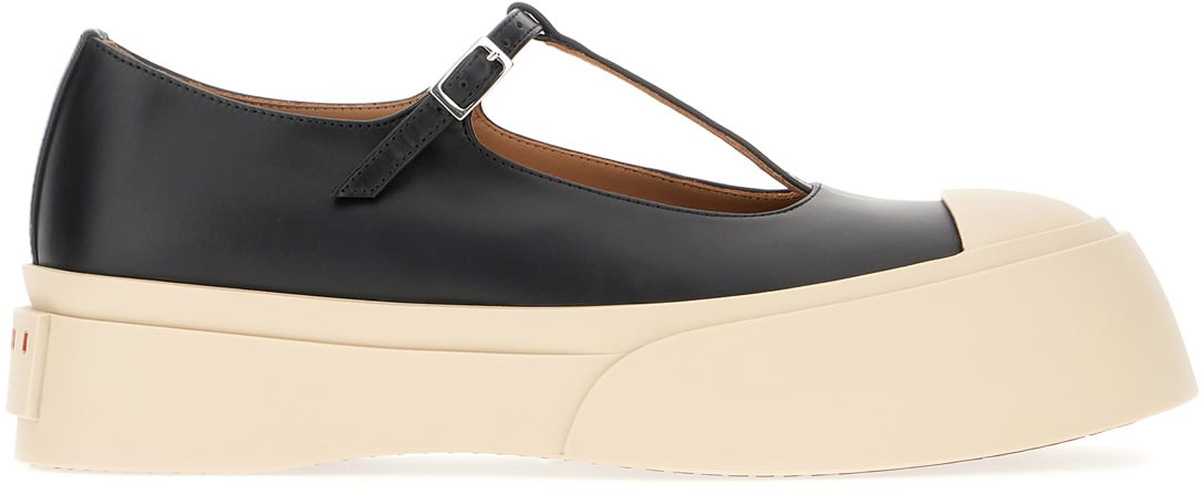 Marni Marni Black leather Mary ballerinas Zwart