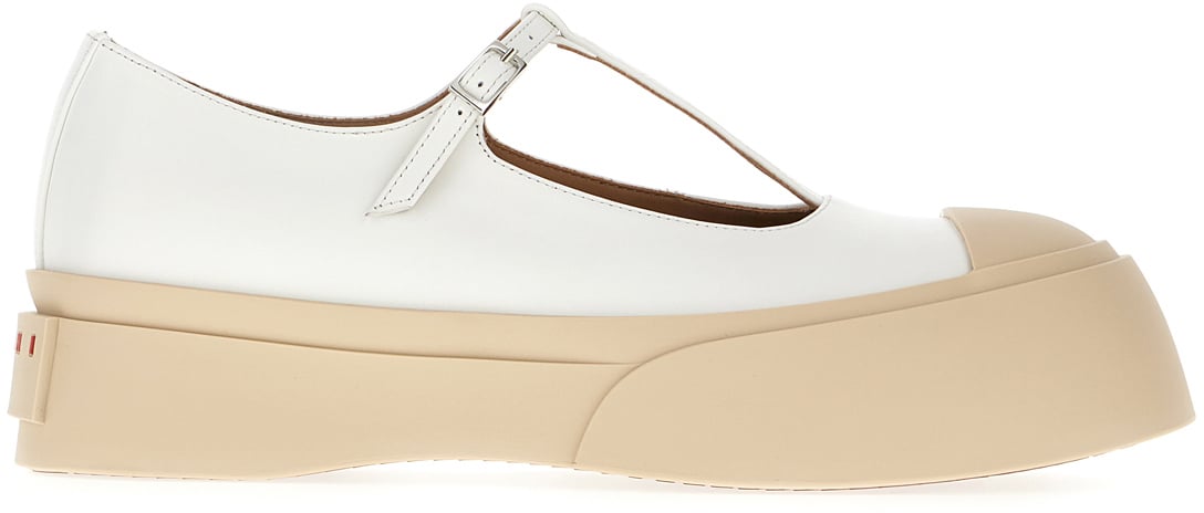 Marni Marni White leather Mary ballerinas Wit