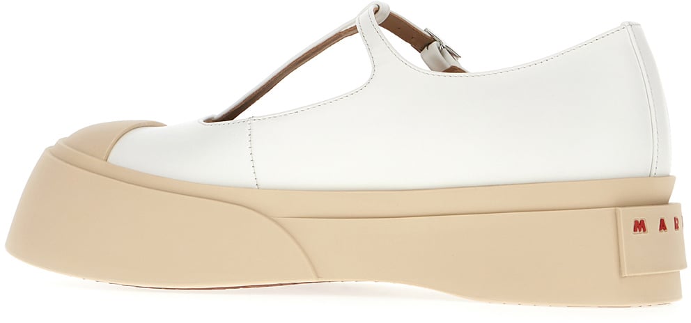 Marni Marni White leather Mary ballerinas Wit