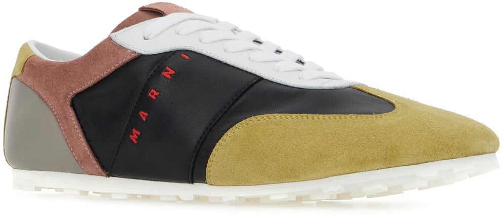 Marni Marni Multicolor suede and leather sneakers Divers