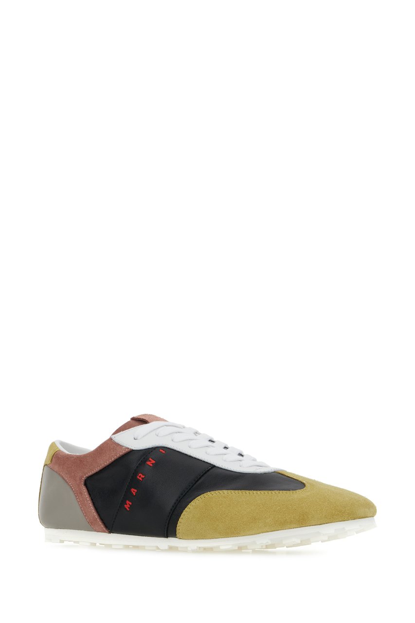 Marni Marni Multicolor suede and leather sneakers Divers