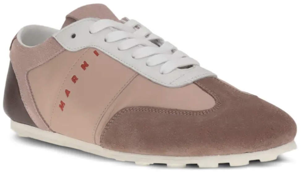 Marni Sneakers Antique Rose White Bordeaux Wit