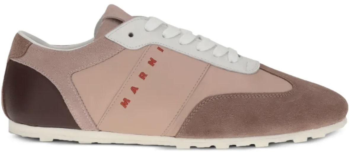Marni Sneakers Antique Rose White Bordeaux Wit