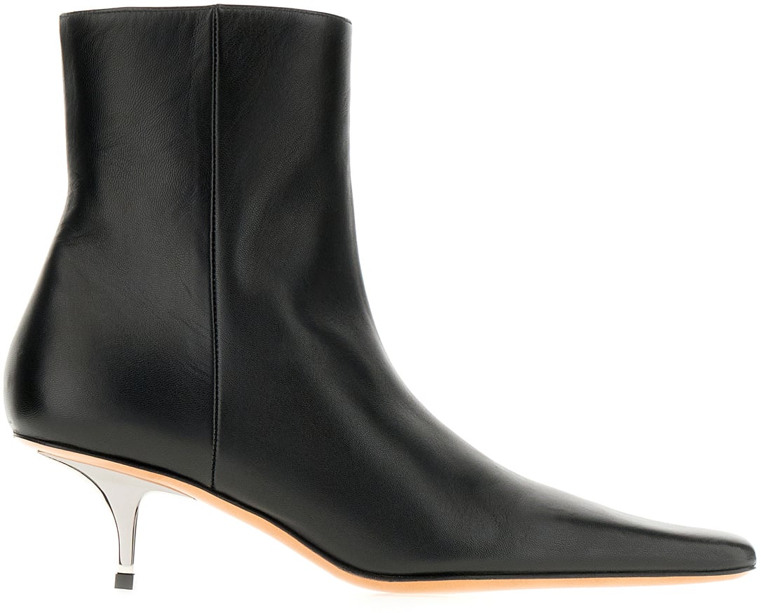 Marni Marni Black nappa leather ankle boots Zwart