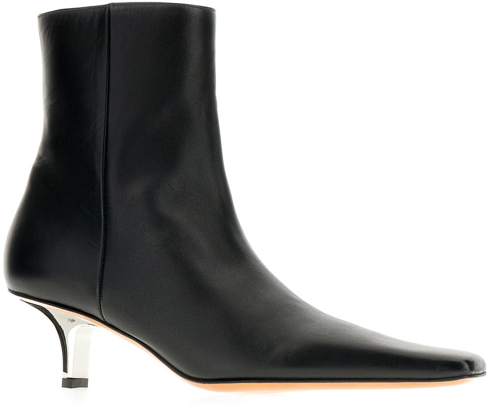 Marni Marni Black nappa leather ankle boots Zwart