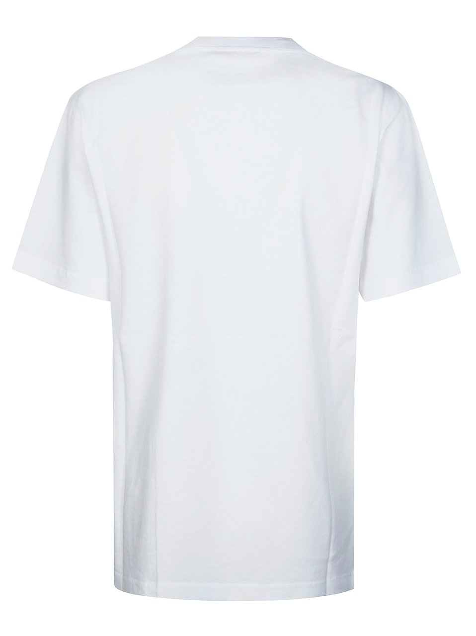 Marni White Round Neck Animal Motif T-Shirt Wit