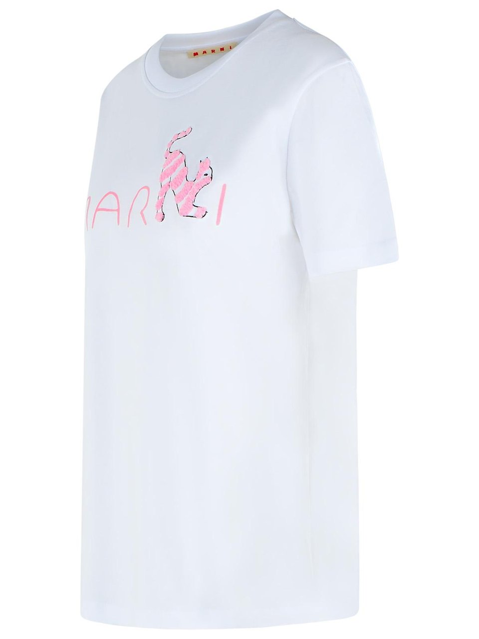 Marni White Cotton T-Shirt Wit