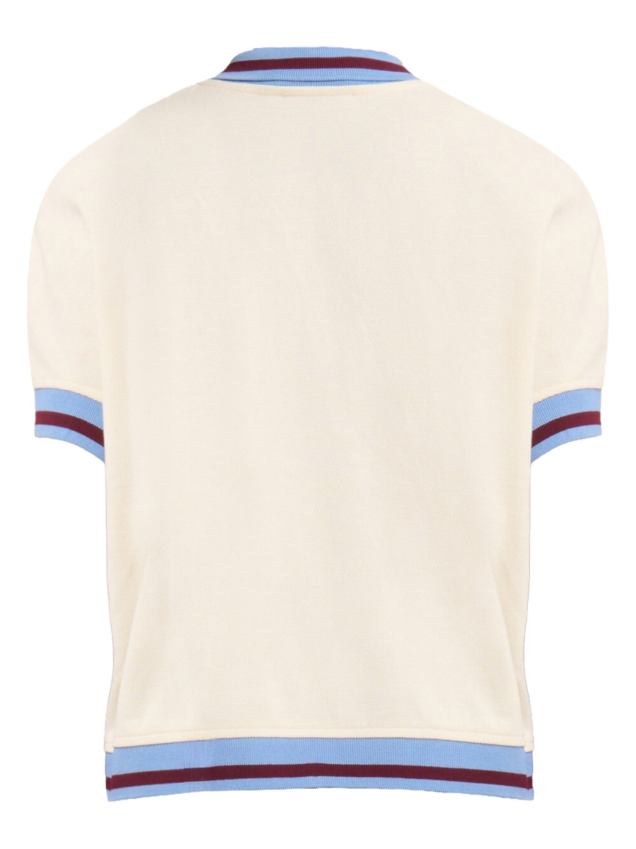 Marni Ivory Cotton Polo Shirt Wit