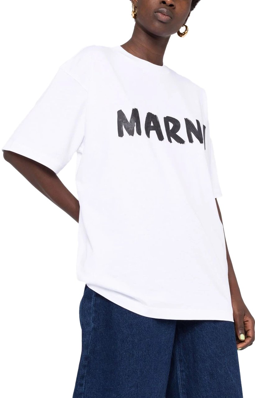 Marni t-shirt white Wit