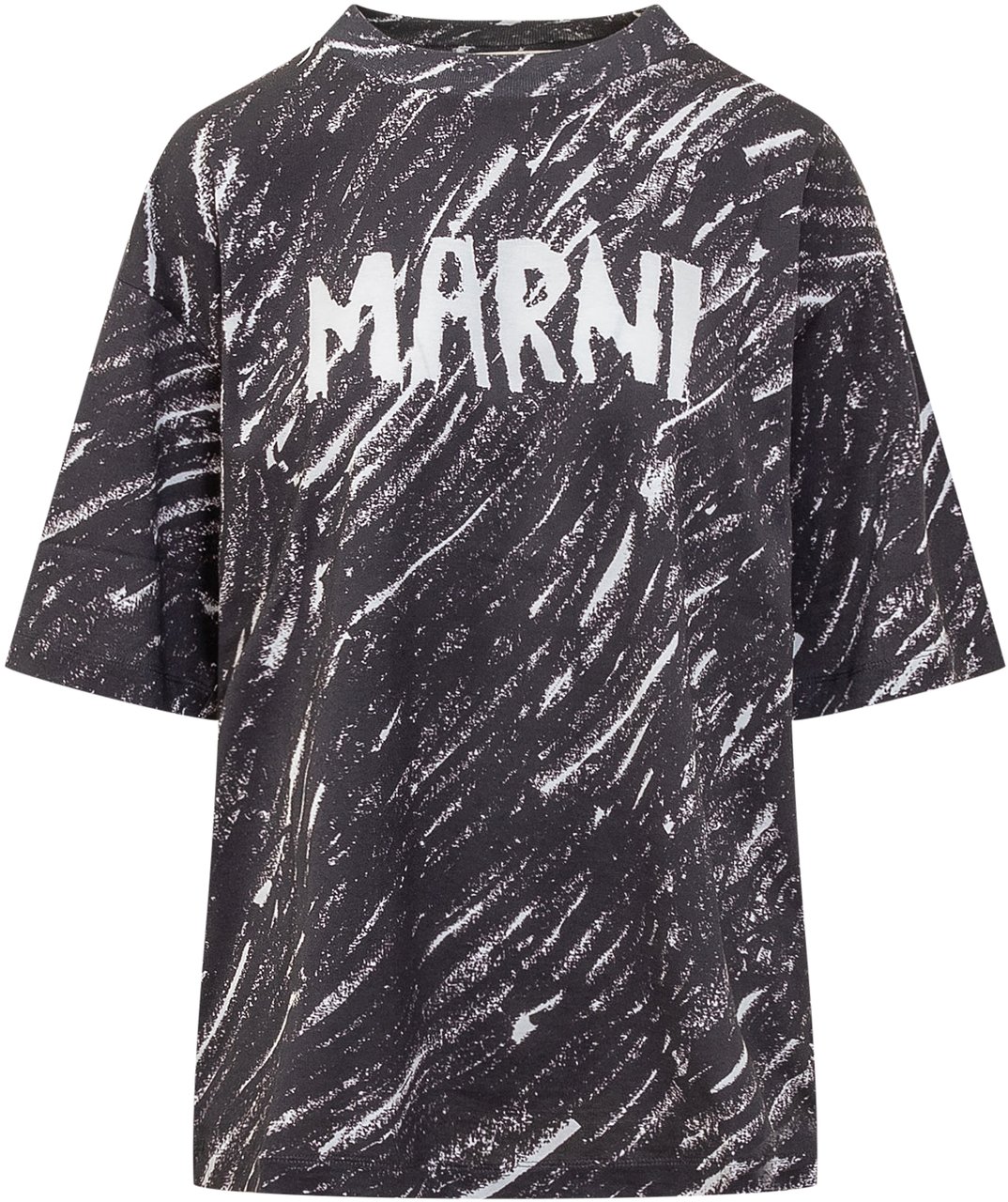 Marni T-Shirt con Logo Blauw