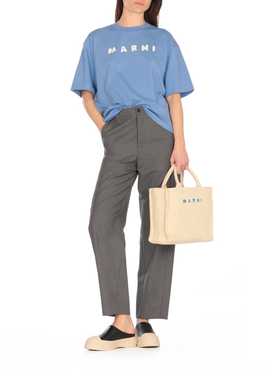 Marni T-Shirts And Polos Light Blue Blauw