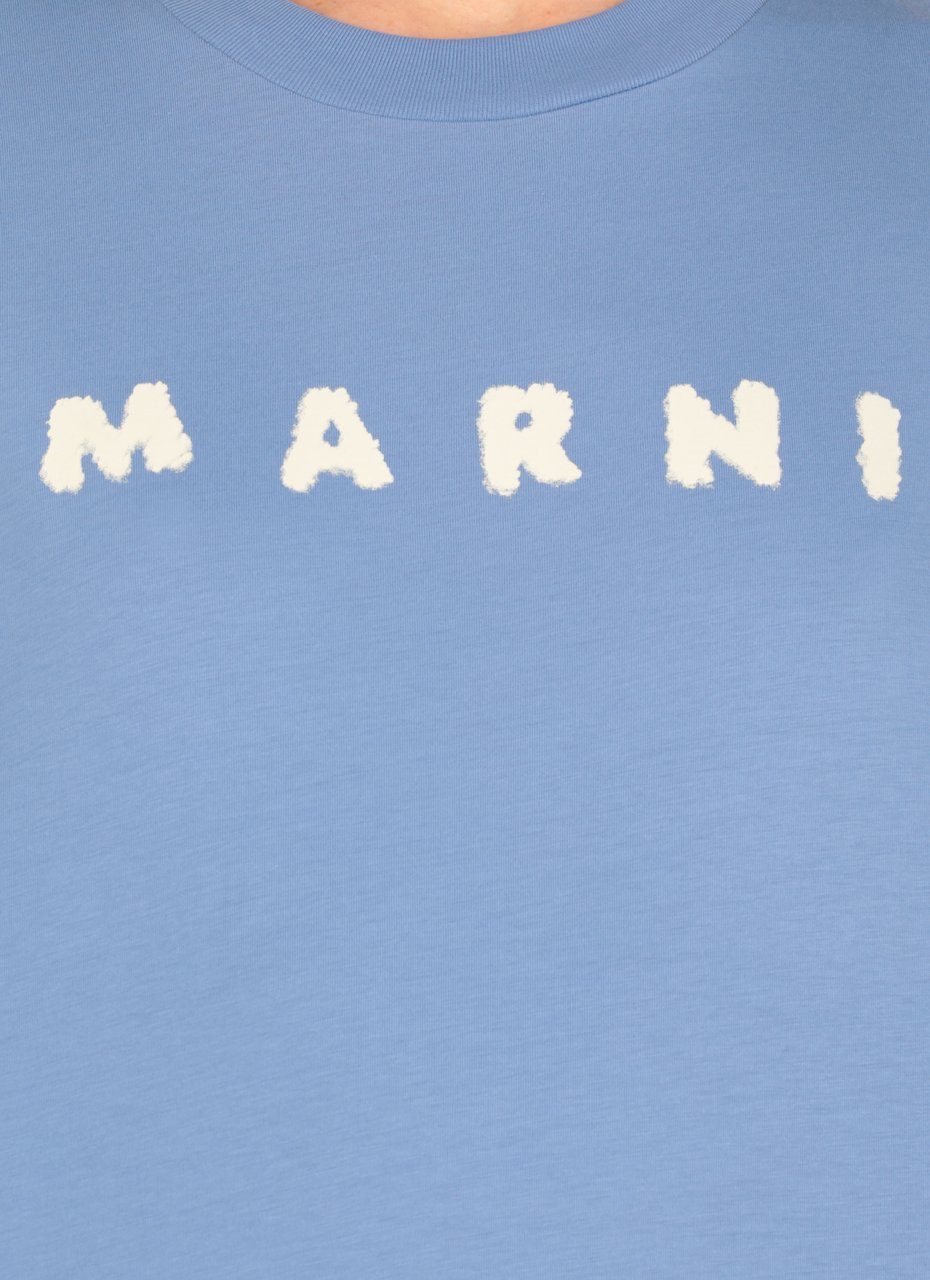 Marni T-Shirts And Polos Light Blue Blauw