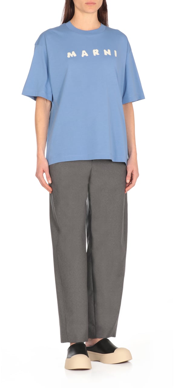 Marni T-Shirts And Polos Light Blue Blauw