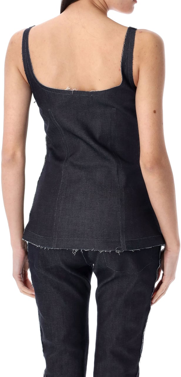 Marni Denim Top Blu Blauw