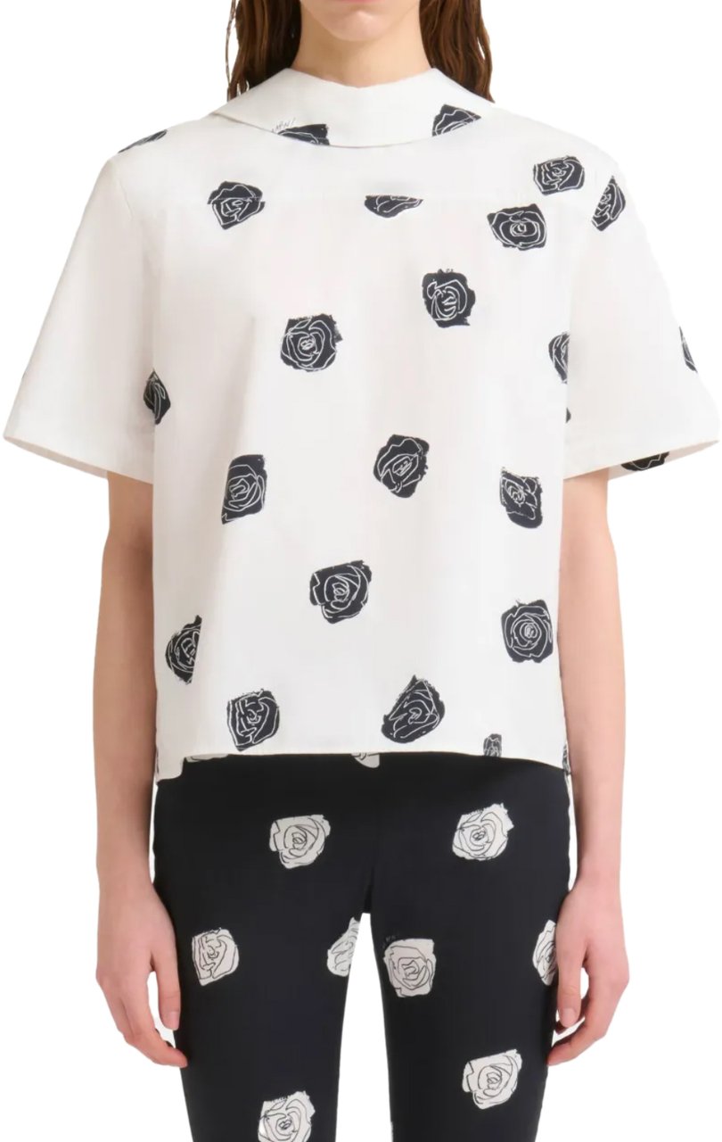 Marni Floral Top White Wit