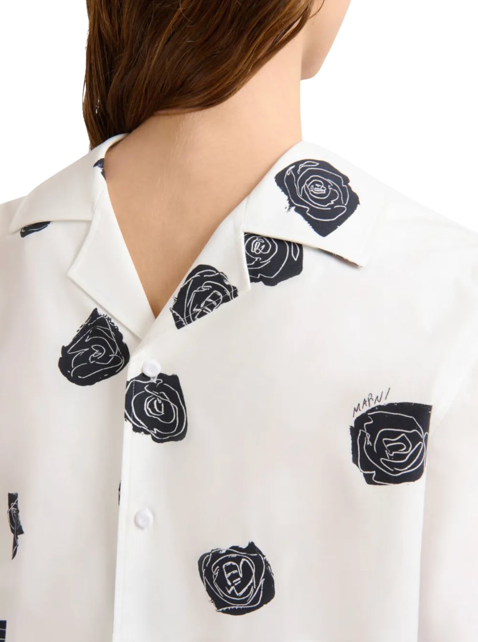 Marni Floral Top White Wit