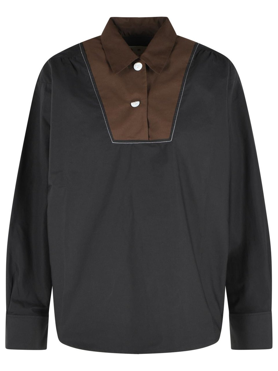 Marni Black Cotton Shirt Zwart