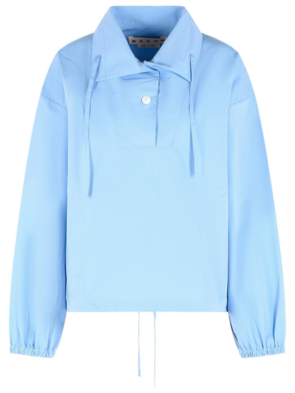 Marni Light Blue Cotton Shirt Blauw