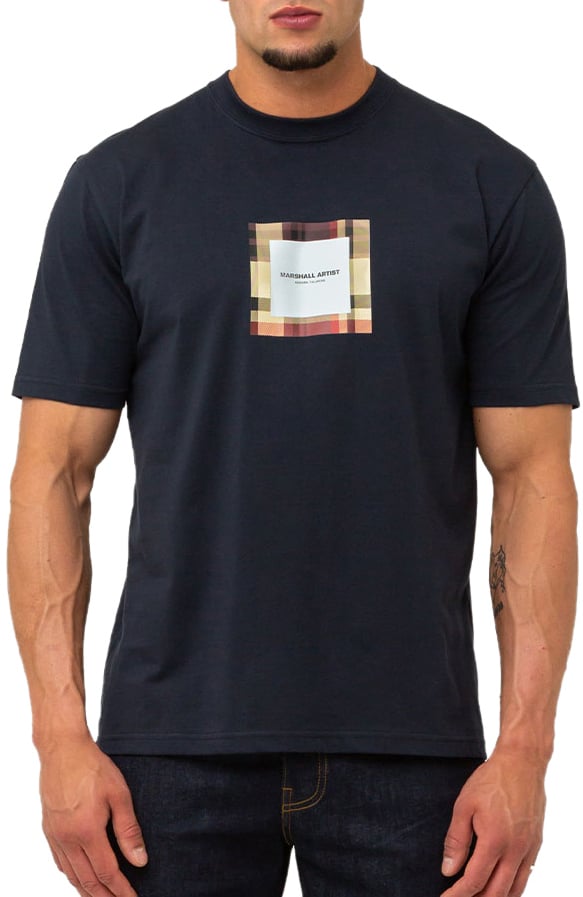 Marshall Artist Marshall Artist U.K. Ism Box Logo T-Shirt Blauw
