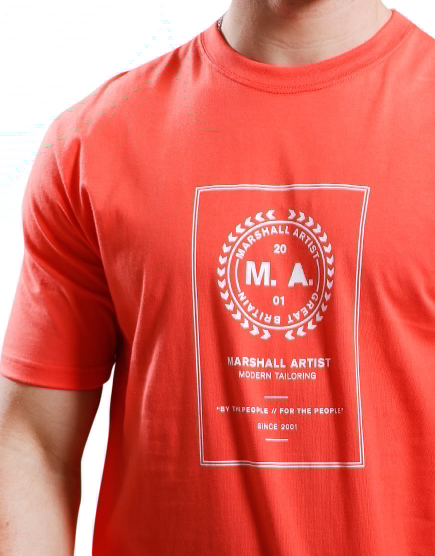 Marshall Artist Marshall Artist Cartellino T-Shirt Rood