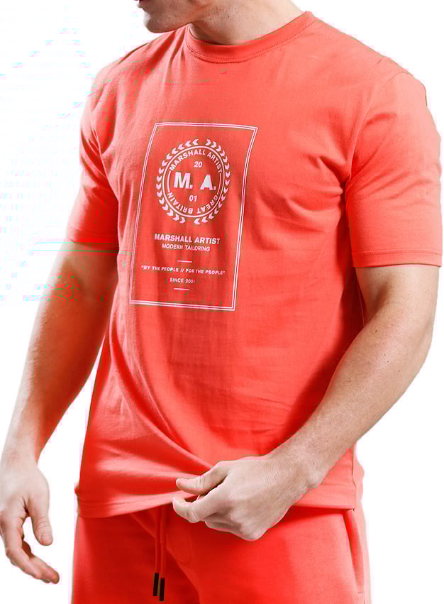Marshall Artist Marshall Artist Cartellino T-Shirt Rood
