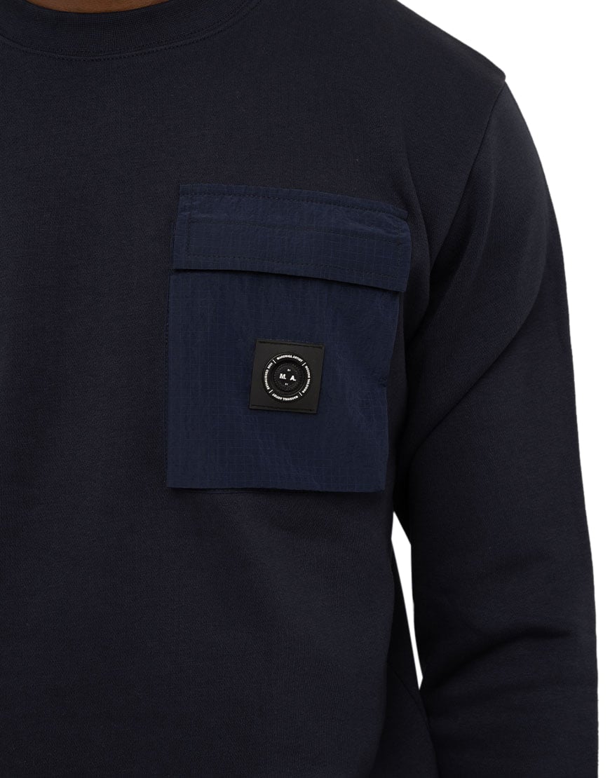 Marshall Artist Marshall Artist Nevado Crewneck Blauw