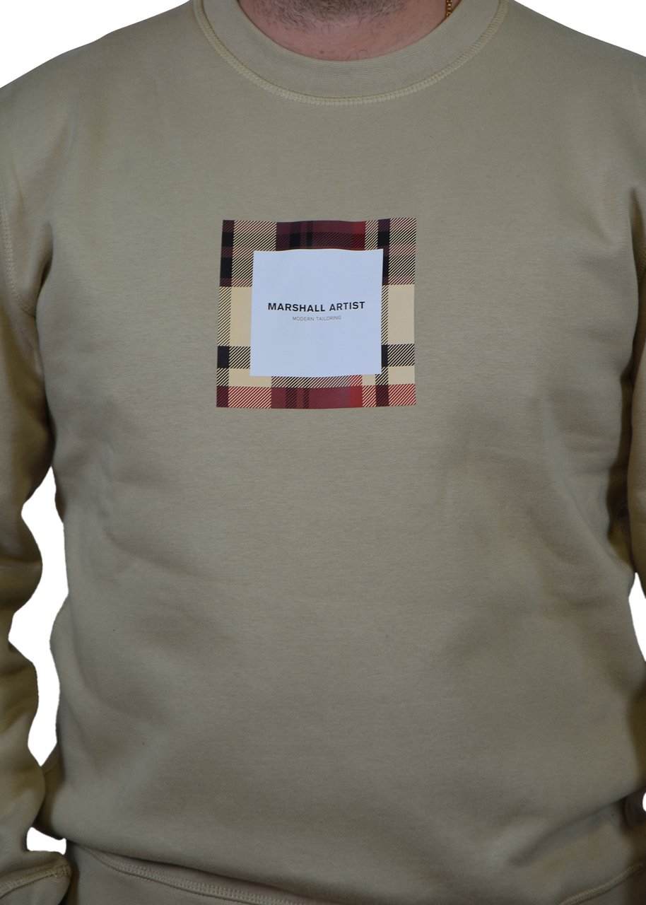 Marshall Artist Marshall Artist U.K. Ism Box Logo Crewneck Beige