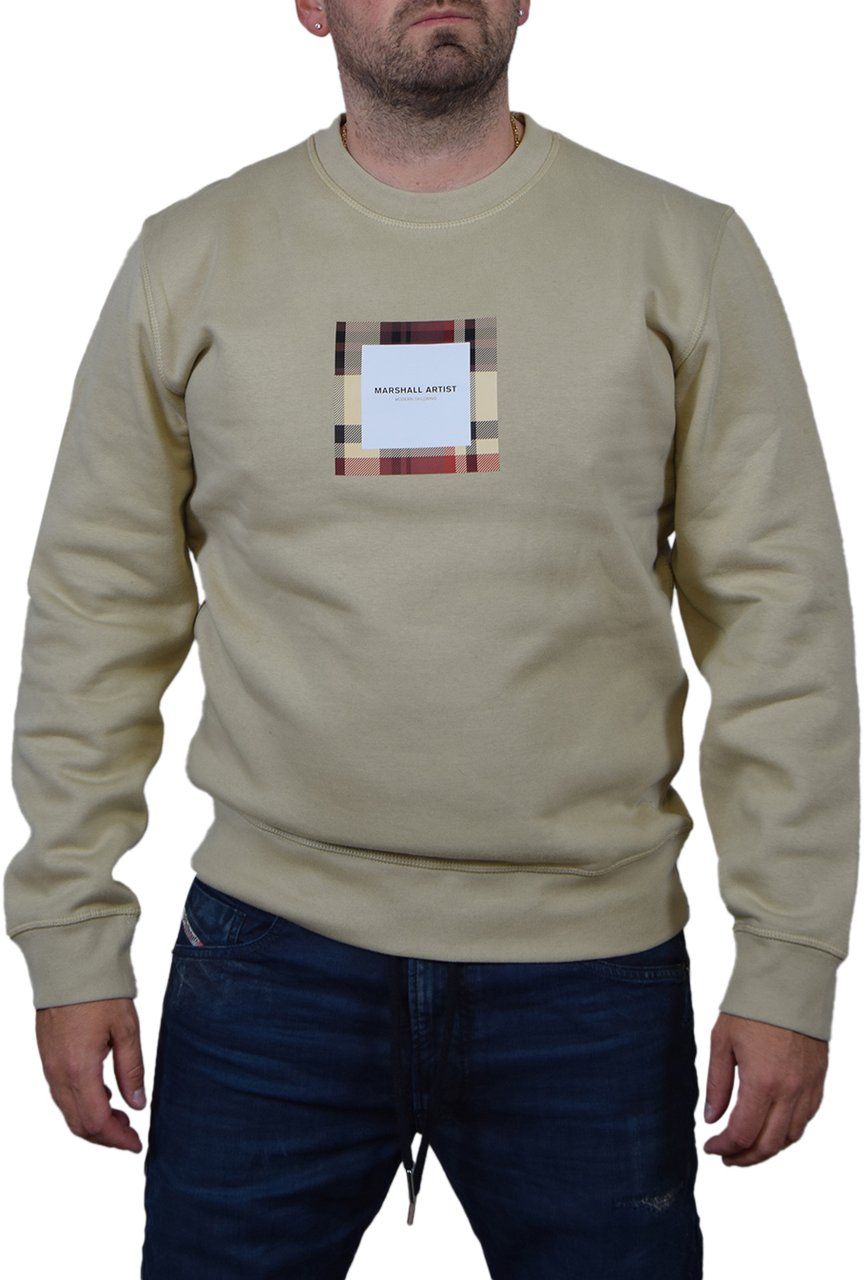 Marshall Artist Marshall Artist U.K. Ism Box Logo Crewneck Beige
