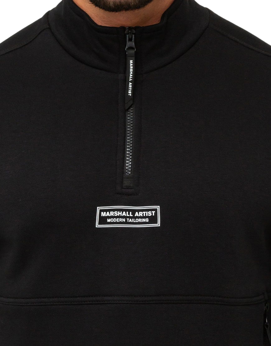 Marshall Artist Marshall Artist Siren 1/4 Zip Zwart