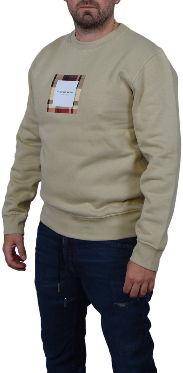 Marshall Artist U.K. Ism Box Logo Crewneck Beige