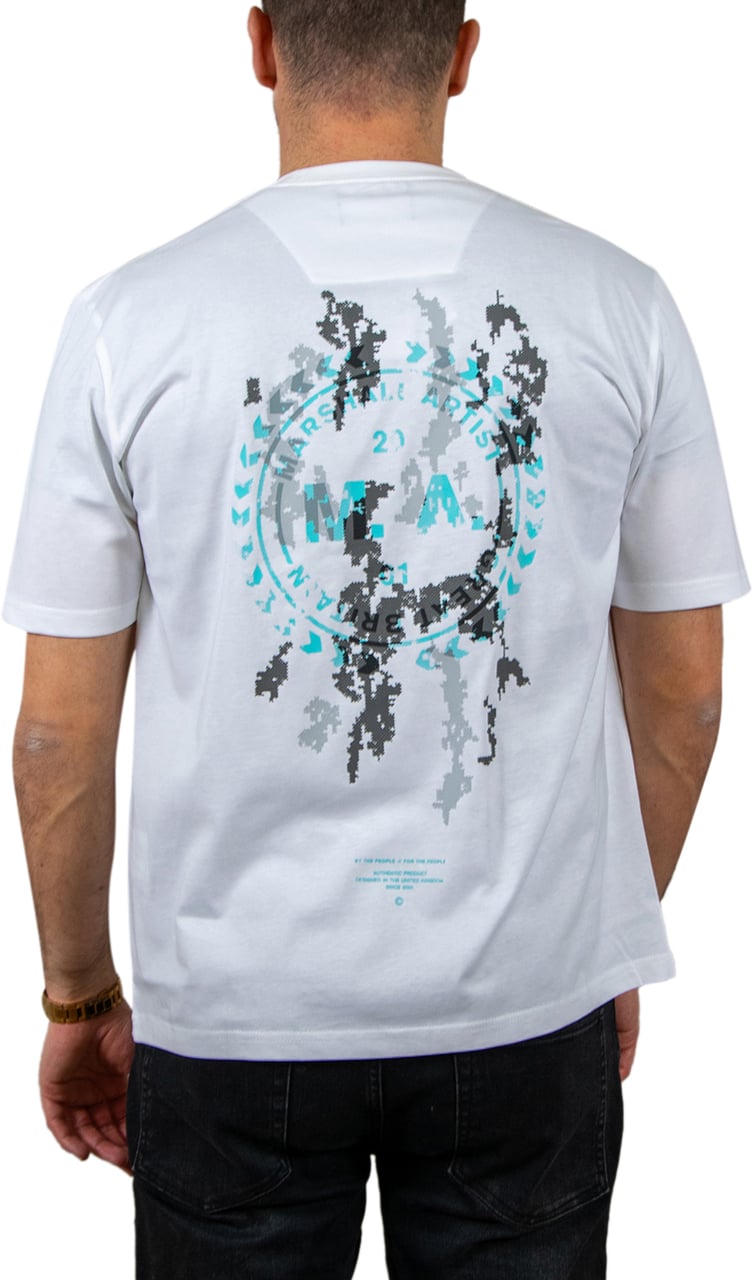 Marshall Artist Camo Erossion T-Shirt Wit