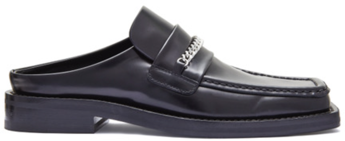 Martine Rose W Square Toe Mule Black Zwart