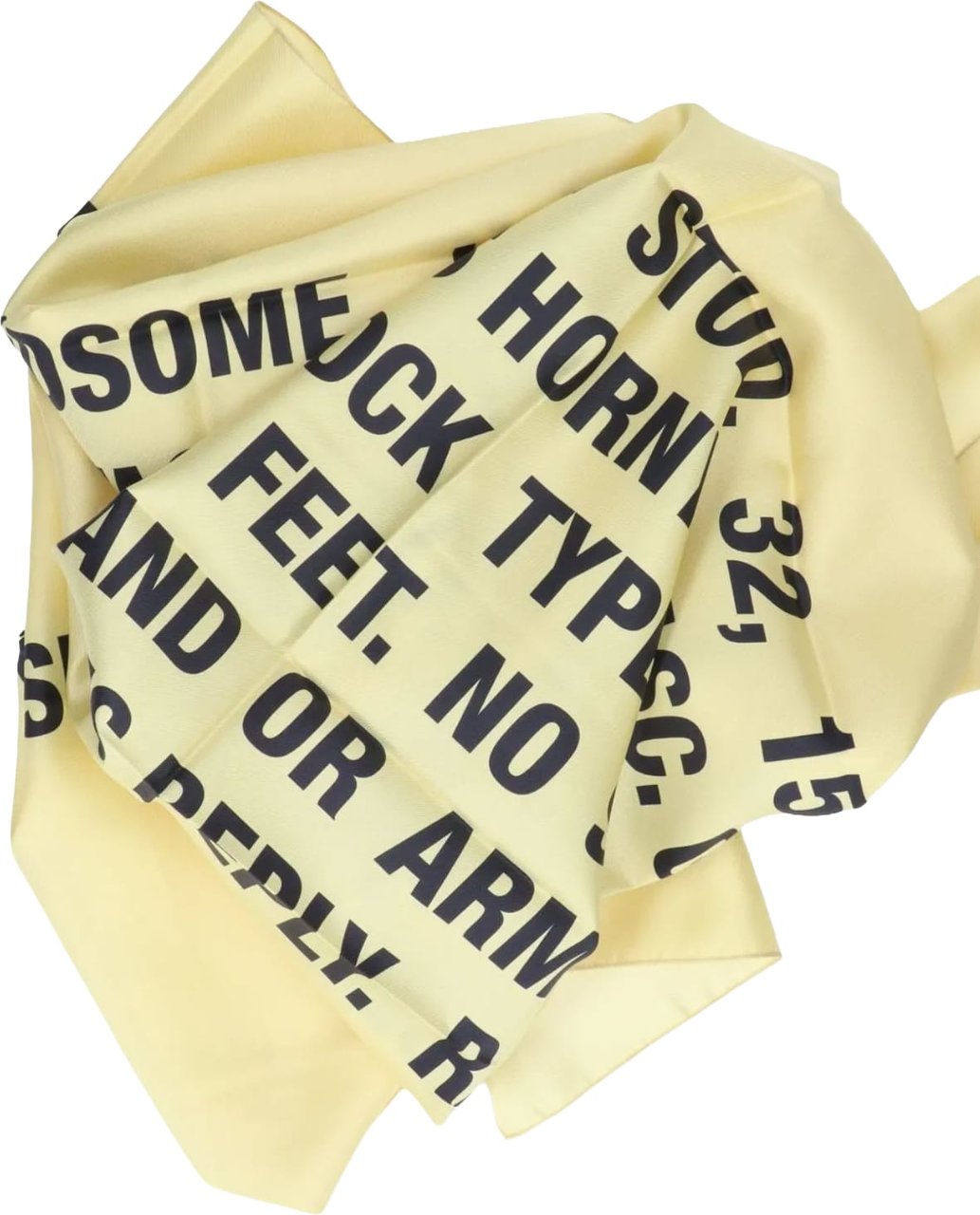 Martine Rose Classified Scarf Yellow Geel